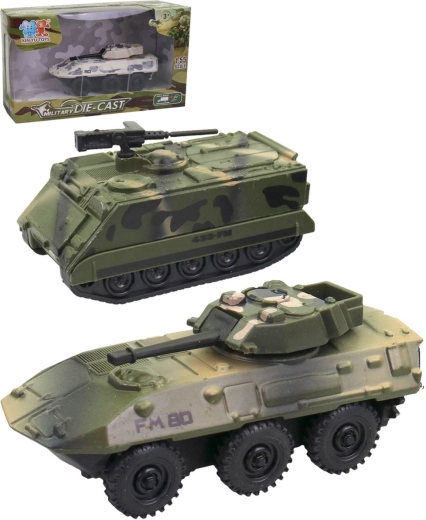 Kovový tank na zpětný chod v měřítku 1:55 - 1 kus