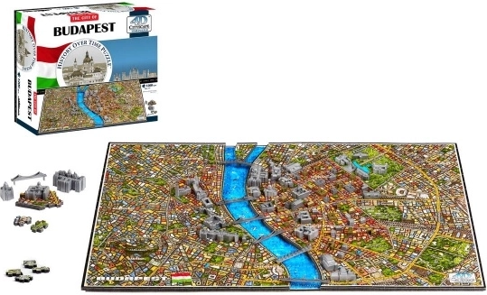 4D puzzle Budapešť – historická mapa města v čase