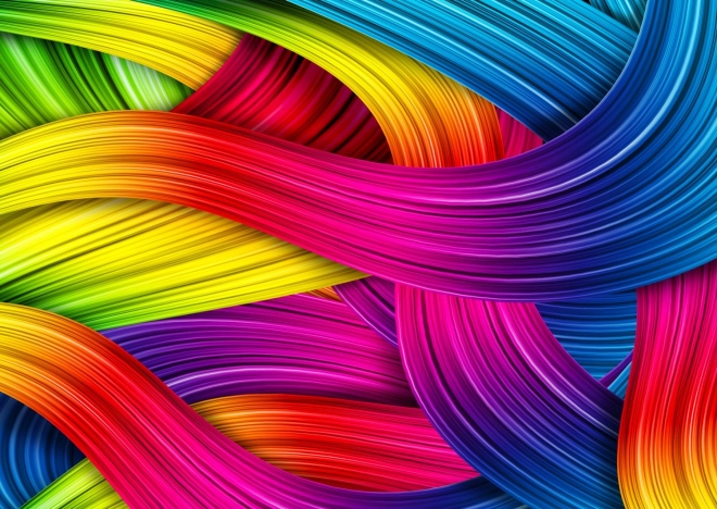 Enjoy puzzle Splétání duhy 1000 dílků