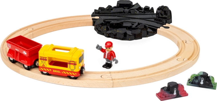 BRIO World vláčkodráha s měnícími se drahokamy a nákladním vlakem