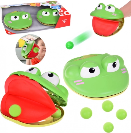 Sportovní sada - dovednostní hra Katapult Žába s 4 míčky