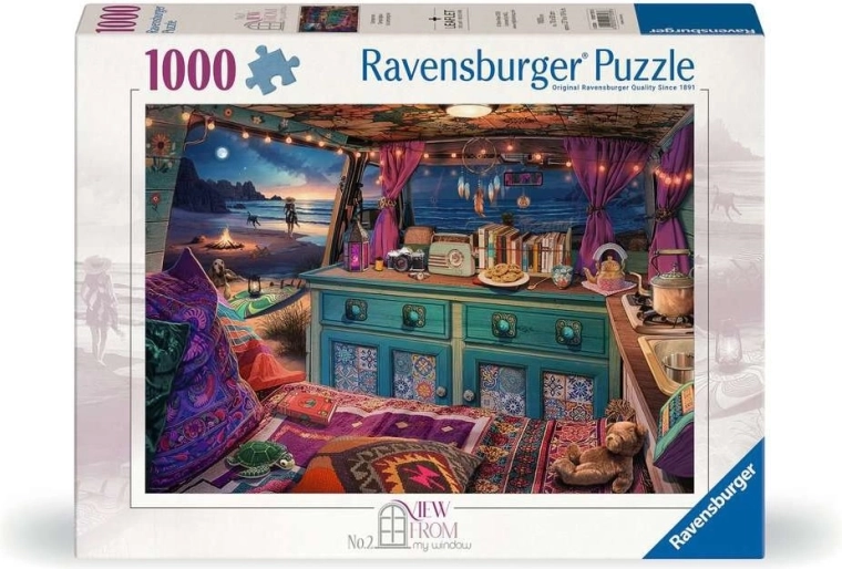 Ravensburger puzzle View From My Window 2: obytná dodávka 1000 dílků