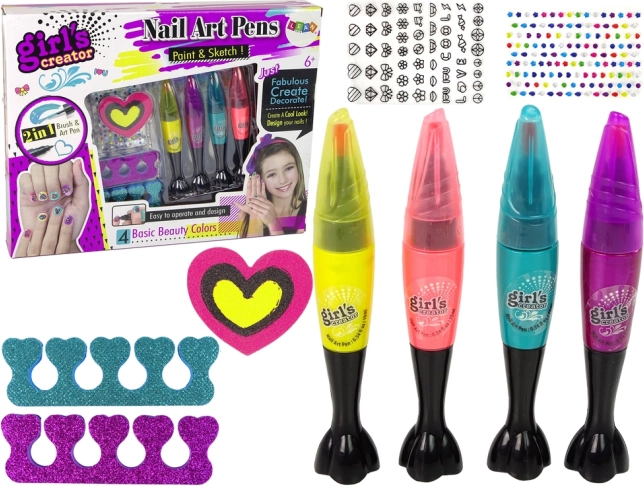 Sada na malování nehtů – 4 fixy