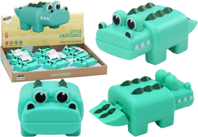 Natahovací koupací hračka krokodýl zelený