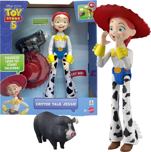 Mattel Disney Toy Story Jessie interaktivní figurka 30 cm se zvířátkem