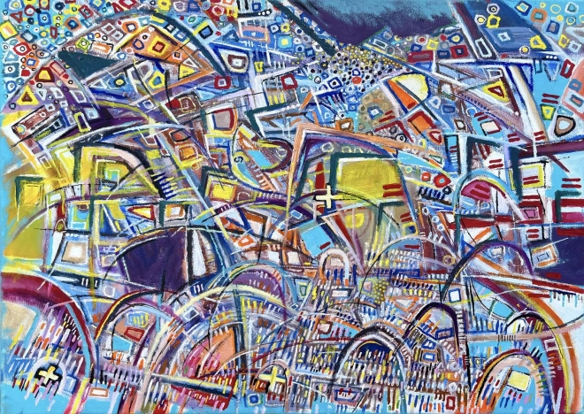 Enjoy puzzle Napětí v křivkách 1000 dílků