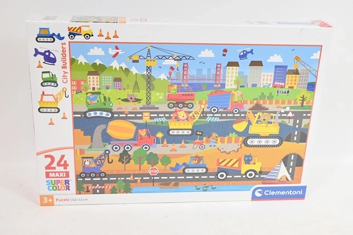 Clementoni maxi puzzle pro děti city builders 24 dílků