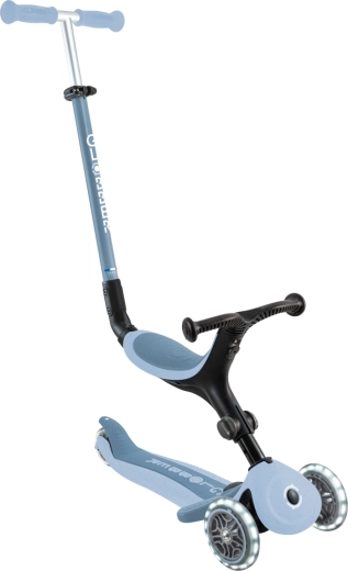 Globber Go-up active lights ecologic 3v1 koloběžka s LED kolečky blueberry
