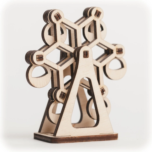 Cutewood dřevěné 3D puzzle kolotoč