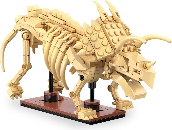 CaDA fosilie dinosaura Triceratops 1:33 ze stavebnicových kostek
