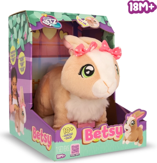 Interaktivní králík Betsy se zvukovými efekty 26 cm