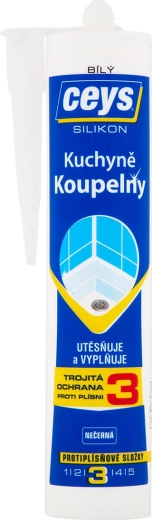 Sanitární silikon CEYS bílý 280 ml