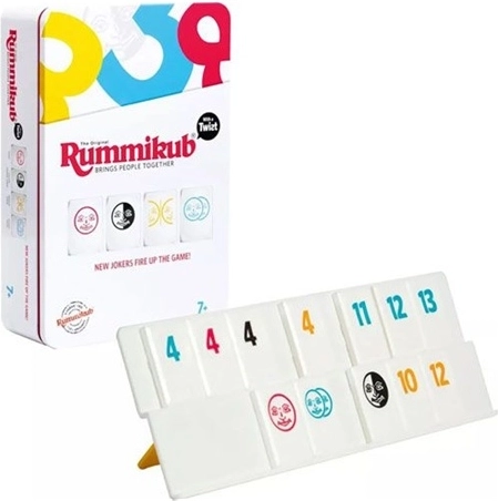 TMT Rummikub 3v1 cestovní hra v kovové krabičce