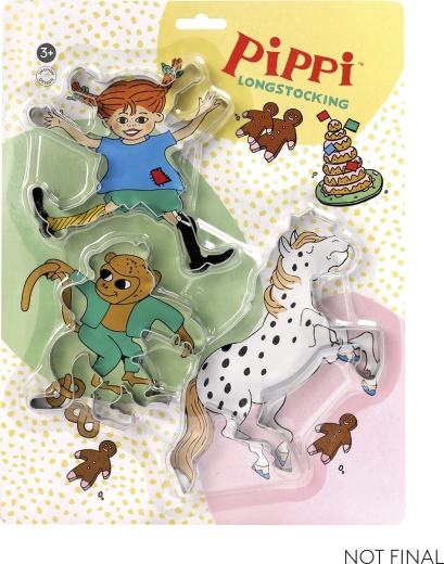 Pippi – sada vykrajovátek na sušenky (3 ks)