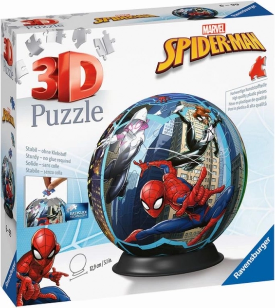 Ravensburger 3D puzzle koule SPIDERMAN 73 dílků