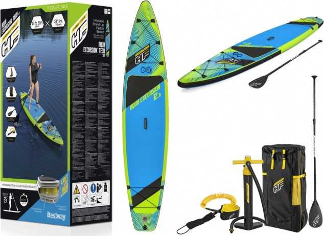 Nafukovací paddleboard Hydro‑Force Aqua Excursion 12.6 (381 × 79 × 15 cm) od Bestway