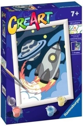 Ravensburger CreArt malování podle čísel pro děti raketa