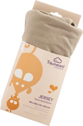 Träumeland jersey prostěradlo UNI taupe