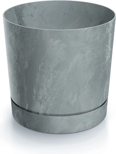 Květináč s betonovým efektem 19,9 cm šedý