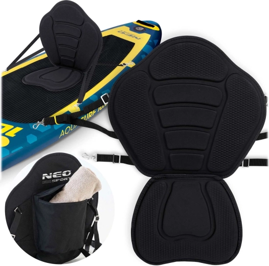 Pěnové sedátko na paddleboard SUP – černé