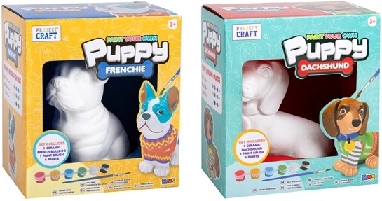 Kreativní sada na malování keramické figurky štěněte