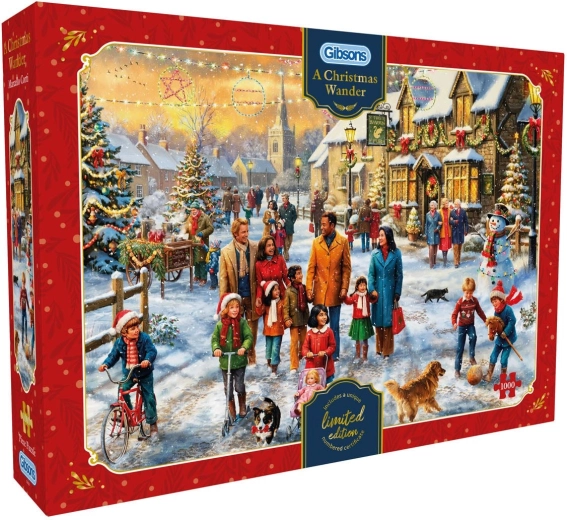 Gibsons puzzle vánoční procházka 1000 dílků