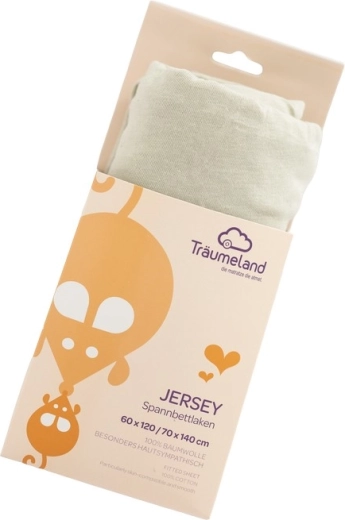 Träumeland jersey prostěradlo uni desert sage