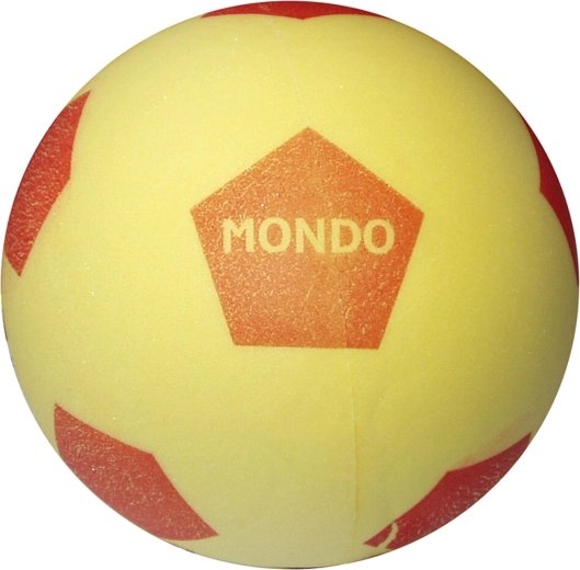 Mondo měkký molitanový míč na fotbal žlutý 20 cm