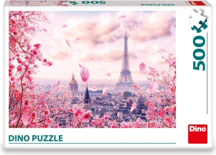 DINO puzzle růžová Paříž 500 dílků