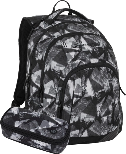 Bagmaster studentský set LINCOLN 26 A černo-bílý