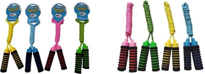 Sporto barevné švihadlo 2,05 m