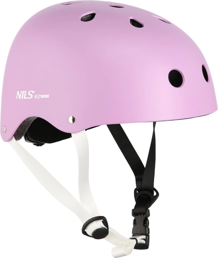 Ochranná helma NILS Extreme – Fialová