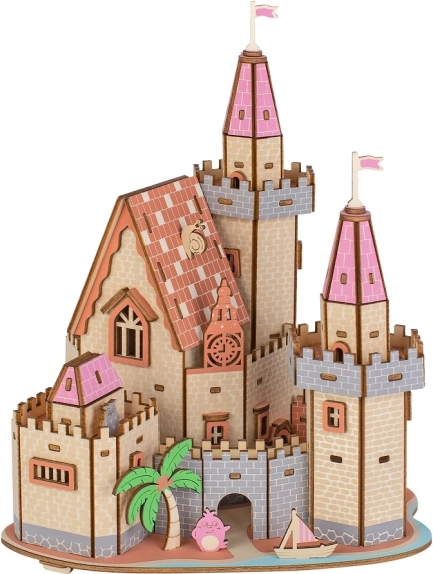 Dřevěné 3D puzzle – hrad na pláži WOODCRAFT