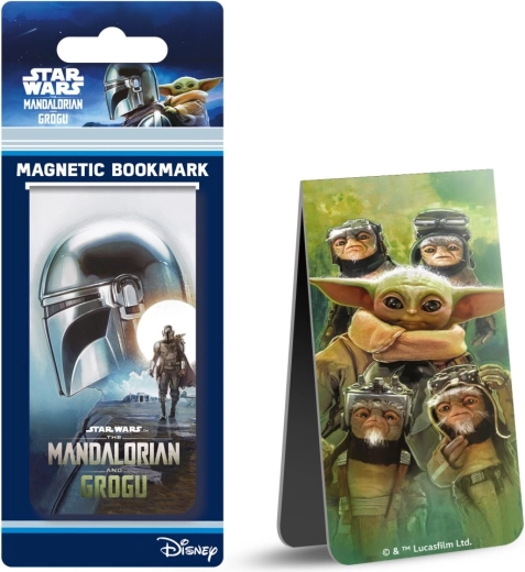 Magnetická záložka Mandalorian a Grogu - 1 kus