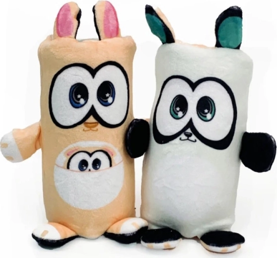 Plyšová oboustranná hračka Dublusie – klokan/panda