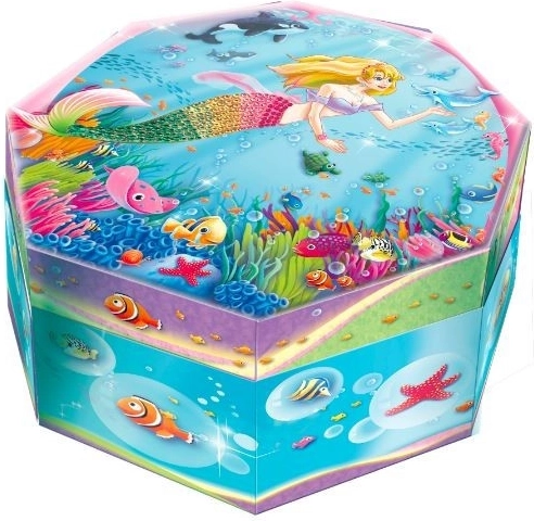 Pecoware hrací skříňka Osmiboká - Mořská panna