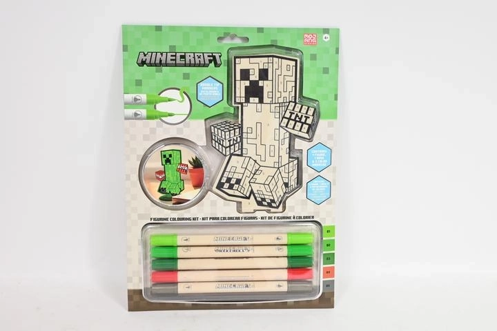 Minecraft kreativní 2D figurka k vybarvení s 5 akrylovými fixy