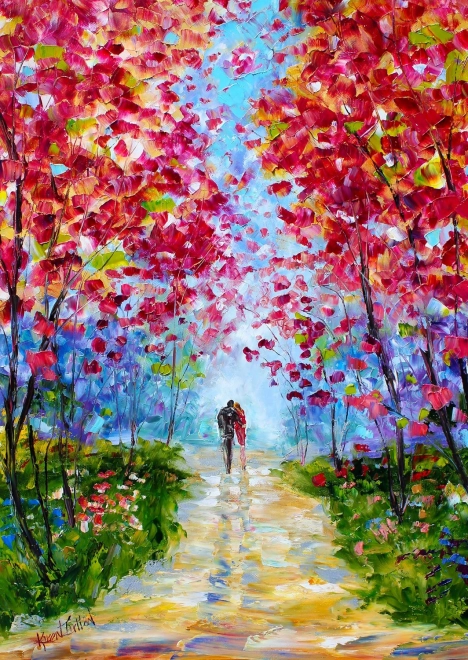 Puzzle Jarní květinová romance 1000 dílků