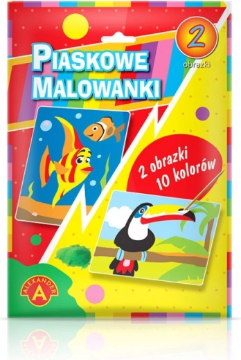 Písková malovánka Rybka Tukan – kreativní sada pro děti