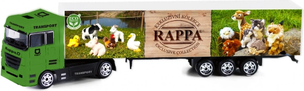 Auto kamion exkluzivní plyš – kovový model 1:87 s přívěsem