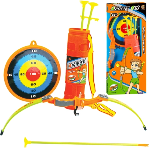 Dětský luk 56 cm s terčem a 3 šípy