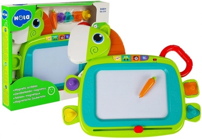 Magnetická kreslicí tabulka koník se zvuky a razítky