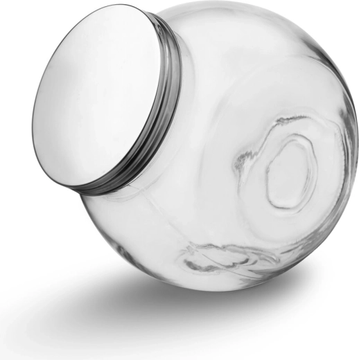 Skleněná dóza s nerezovým víkem 0,5 l