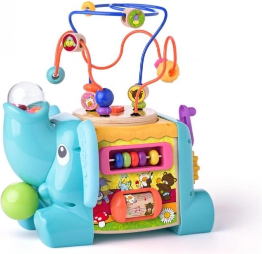 Edukační slon – interaktivní motorická hračka pro děti 1+