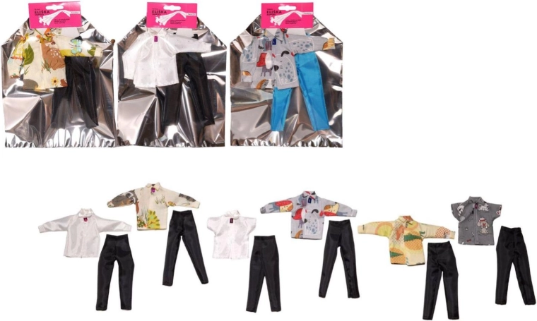 Obleček pro panáčka – dvoudílná sada, mix druhů