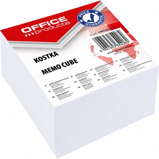 Office Products papírová kostka nelepicí bílá 85 x 85 x 40 mm - 1 kus
