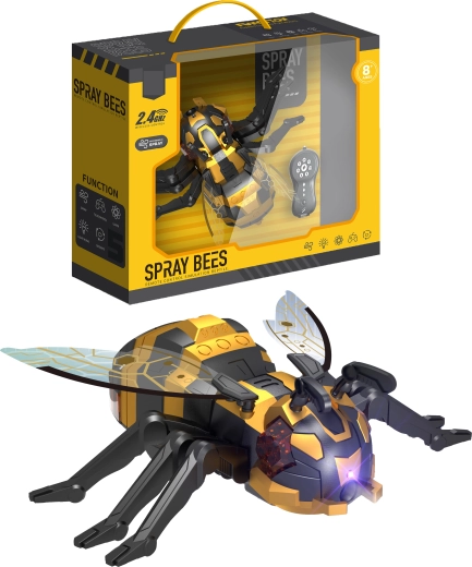 R/C robotická včela Spray Bees s vodní mlhou, programováním a LED osvětlením