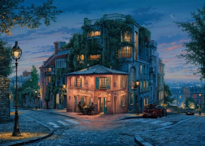 Puzzle La Maison Rose – růžový dům 1000 dílků