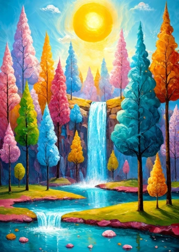 Enjoy puzzle Lesní kaskáda 1000 dílků