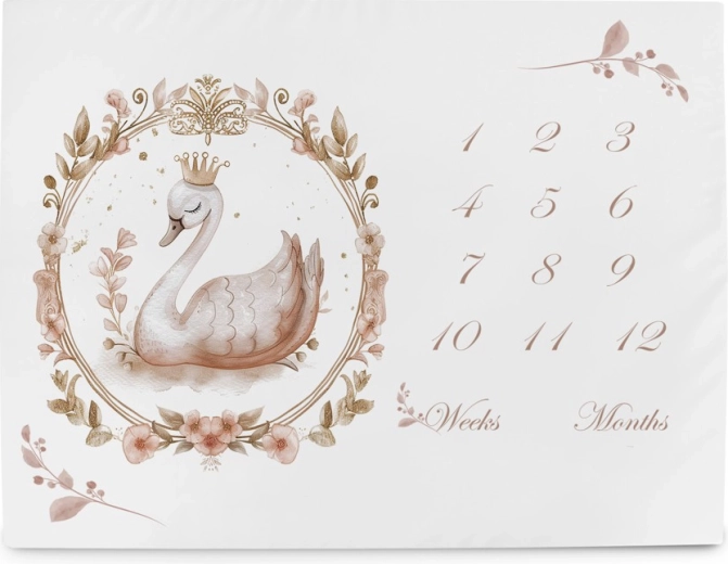 Ceba Baby milníková podložka na focení Basic glamour style 92 × 72 cm